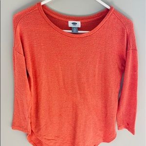 Girls coral long sleeve shirt